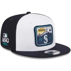 Men's Seattle Mariners New Era White 2023 MLB All-Star Game Logo 9FIFTY Snapback Hat