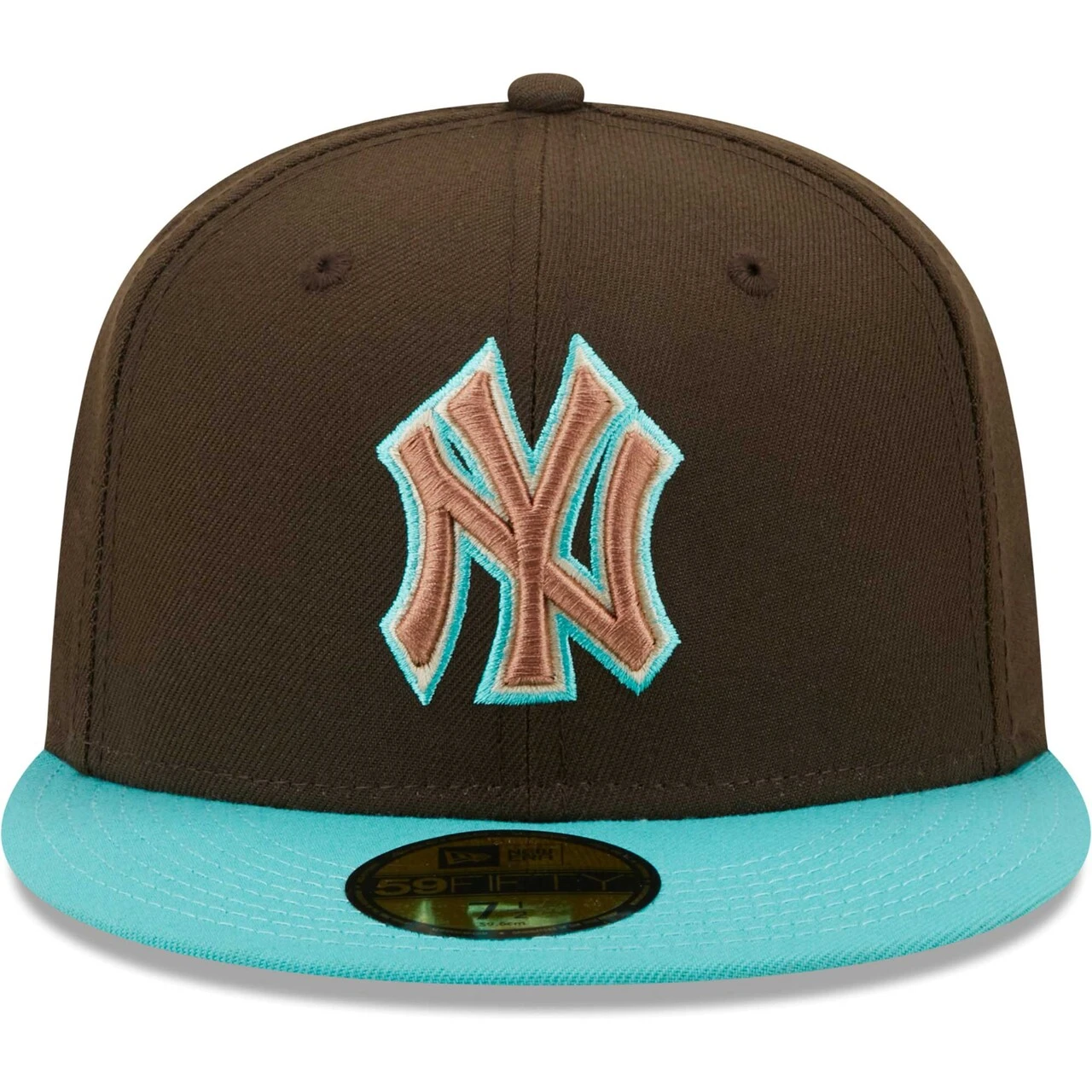 Men's New York Yankees New Era Brown/Mint Walnut Mint 59FIFTY Fitted Hat 2 Men's New York Yankees New Era Brown/Mint Walnut Mint 59FIFTY Fitted Hat - Image 2