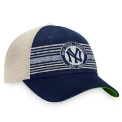 Men's New York Yankees Fanatics Branded Navy/Natural True Classic Retro Striped Trucker Snapback Hat -Hat Shop natural new york yankees true classic retro striped trucker snapback hat pi4499000 altimages ff 4499036 72ee6af1af4c1cebf6daalt3 full