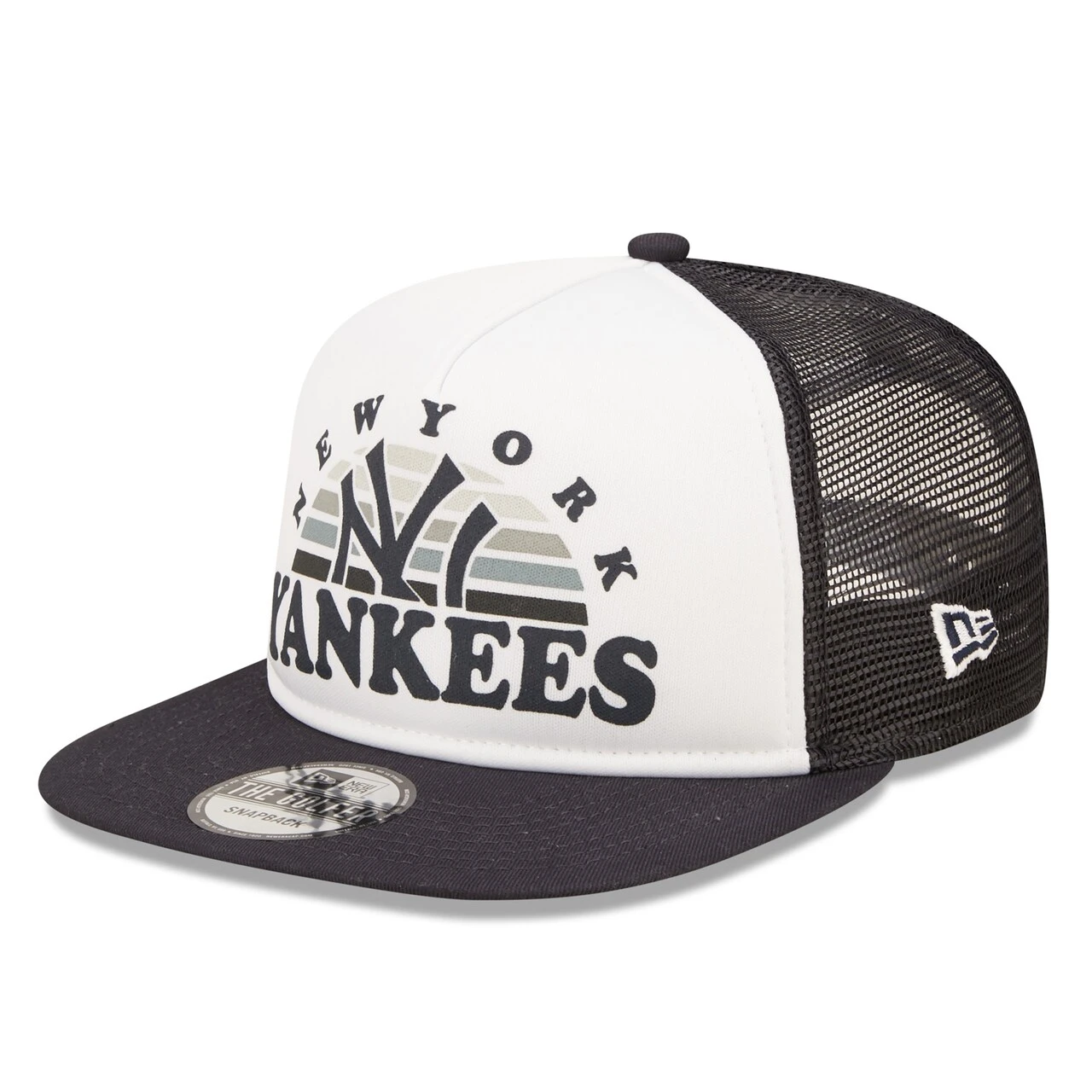 Men's New York Yankees New Era White/Navy Gradient Golfer 9FIFTY Snapback Hat 1 Men's New York Yankees New Era White/Navy Gradient Golfer 9FIFTY Snapback Hat