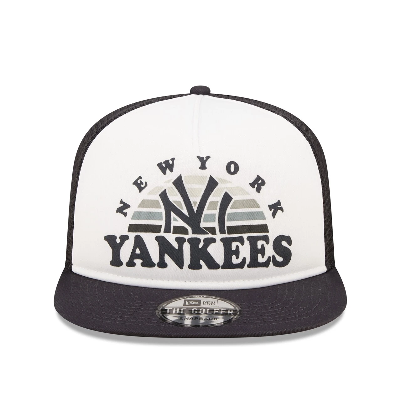 Men's New York Yankees New Era White/Navy Gradient Golfer 9FIFTY Snapback Hat 2 Men's New York Yankees New Era White/Navy Gradient Golfer 9FIFTY Snapback Hat - Image 2