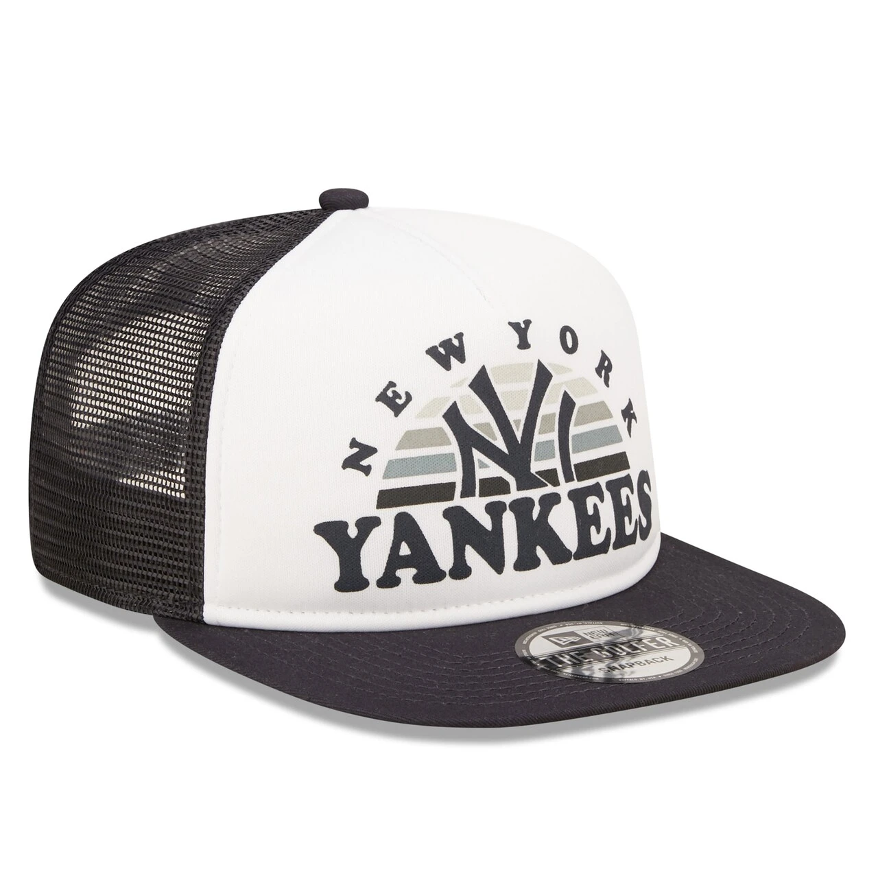 Men's New York Yankees New Era White/Navy Gradient Golfer 9FIFTY Snapback Hat 3 Men's New York Yankees New Era White/Navy Gradient Golfer 9FIFTY Snapback Hat - Image 3