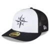 Men's Seattle Mariners New Era White/Navy 2023 On-Field Batting Practice Low Profile 59FIFTY Fitted Hat