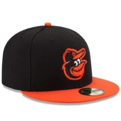 Men's Baltimore Orioles New Era Black/Orange Road Authentic Collection On-Field 59FIFTY Fitted Hat -Hat Shop orange baltimore orioles road authentic collection on field 59fifty fitted hat pi2659000 altimages ff 2659216alt3 full