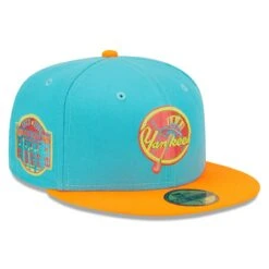 Men's New York Yankees New Era Blue/Orange Vice Highlighter 59FIFTY Fitted Hat