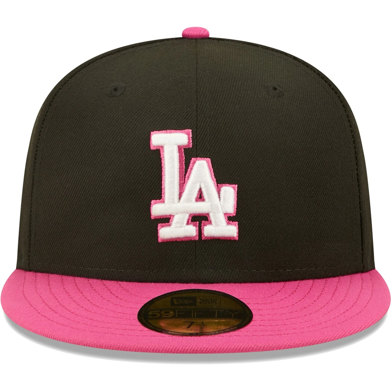 Men's Los Angeles Dodgers New Era Black/Pink 1981 World Series Champions Passion 59FIFTY Fitted Hat 2 Men's Los Angeles Dodgers New Era Black/Pink 1981 World Series Champions Passion 59FIFTY Fitted Hat - Image 2