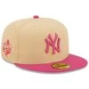 Men's New York Yankees New Era Orange/Pink 1999 World Series Mango Passion 59FIFTY Fitted Hat