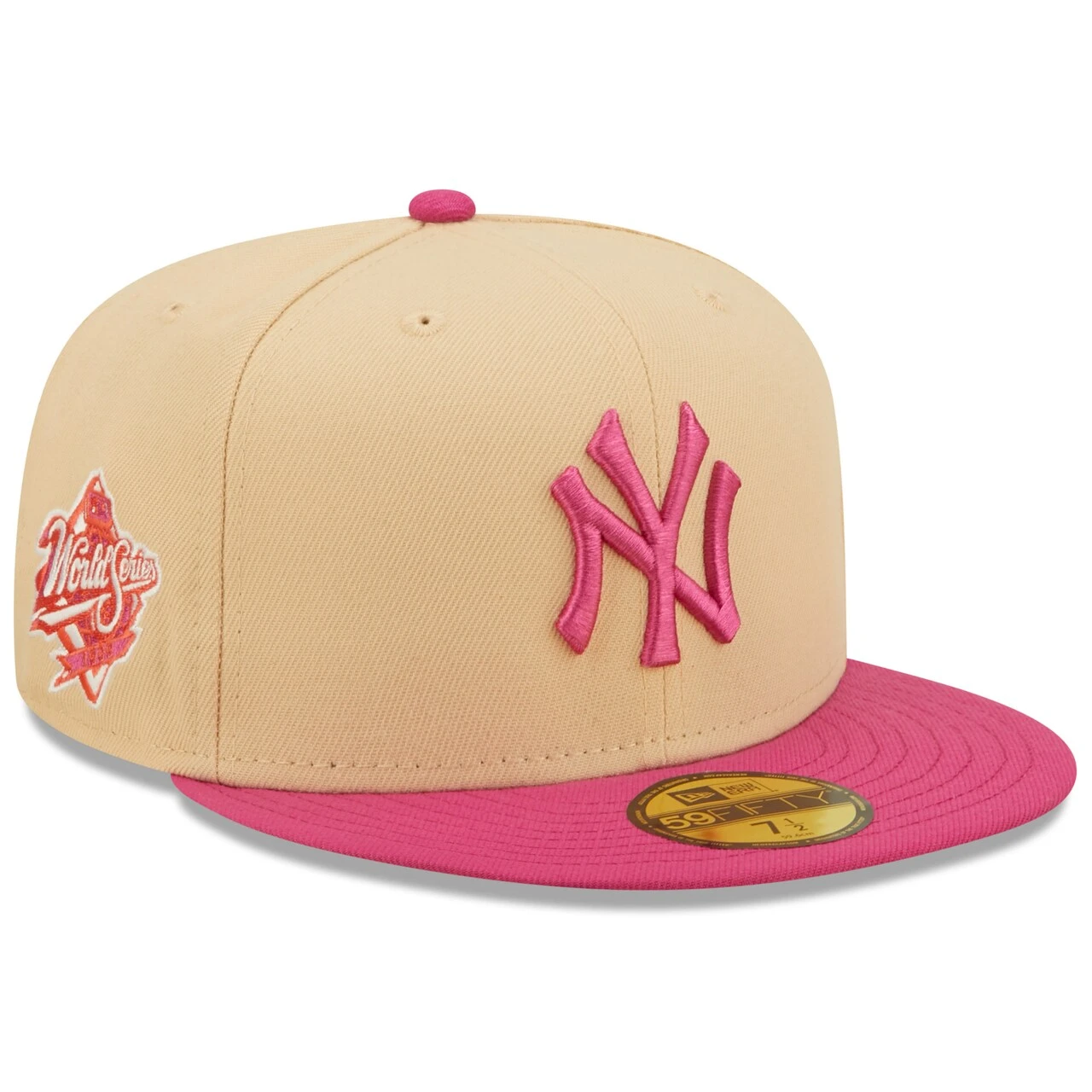 Men's New York Yankees New Era Orange/Pink 1999 World Series Mango Passion 59FIFTY Fitted Hat 1 Men's New York Yankees New Era Orange/Pink 1999 World Series Mango Passion 59FIFTY Fitted Hat