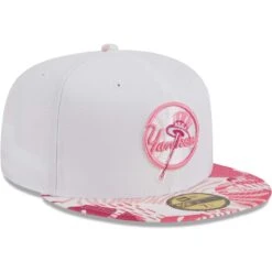 Men's New York Yankees New Era White/Pink Flamingo 59FIFTY Fitted Hat -Hat Shop pink new york yankees flamingo 59fifty fitted hat ss5 p 200016137pv 3u wa8negnxcrbtieuts2ygv s0koy380ec9qhpk0q63t