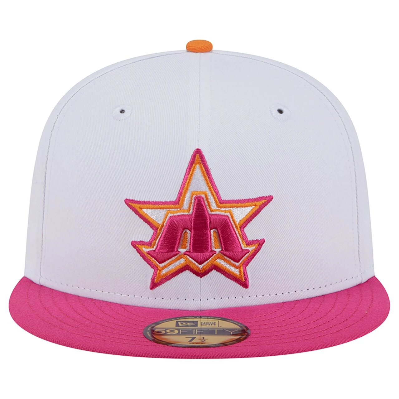 Men's Seattle Mariners New Era White/Pink 40th Team Anniversary 59FIFTY Fitted Hat 2 Men's Seattle Mariners New Era White/Pink 40th Team Anniversary 59FIFTY Fitted Hat - Image 2