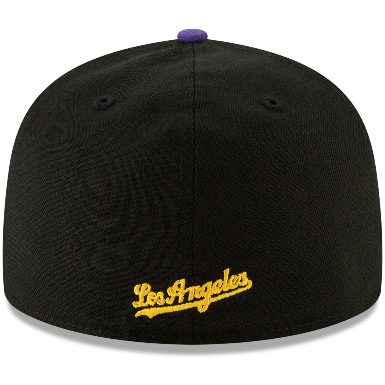 Men's LA New Era Black/Purple Crossover 59FIFTY Hat 4 Men's LA New Era Black/Purple Crossover 59FIFTY Hat - Image 4