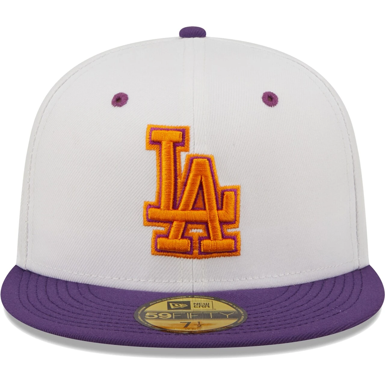 Men's Los Angeles Dodgers New Era White/Purple 40th Anniversary At Dodger Stadium Grape Lolli 59FIFTY Fitted Hat 2 Men's Los Angeles Dodgers New Era White/Purple 40th Anniversary At Dodger Stadium Grape Lolli 59FIFTY Fitted Hat - Image 2