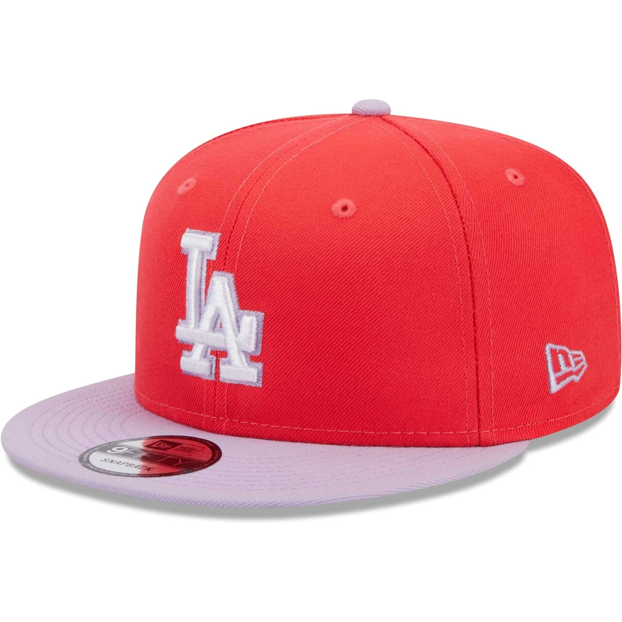 Men's Los Angeles Dodgers New Era Red/Purple Spring Basic Two-Tone 9FIFTY Snapback Hat 1 Men's Los Angeles Dodgers New Era Red/Purple Spring Basic Two-Tone 9FIFTY Snapback Hat