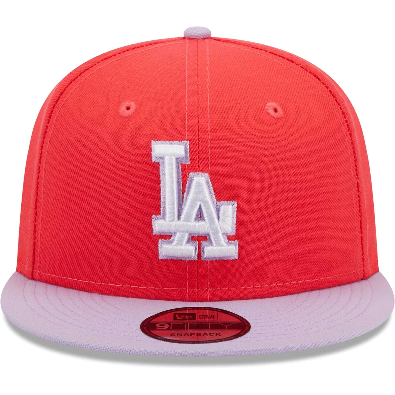 Men's Los Angeles Dodgers New Era Red/Purple Spring Basic Two-Tone 9FIFTY Snapback Hat 2 Men's Los Angeles Dodgers New Era Red/Purple Spring Basic Two-Tone 9FIFTY Snapback Hat - Image 2