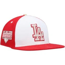 Men's Los Angeles Dodgers Pro Standard White/Red Strawberry Ice Cream Drip Snapback Hat -Hat Shop red los angeles dodgers strawberry ice cream drip snapback hat ss5 p 200006401pv 3u vyvbk4ezkz9vywwxc09iv vtdzqbub8dowefhmncnw