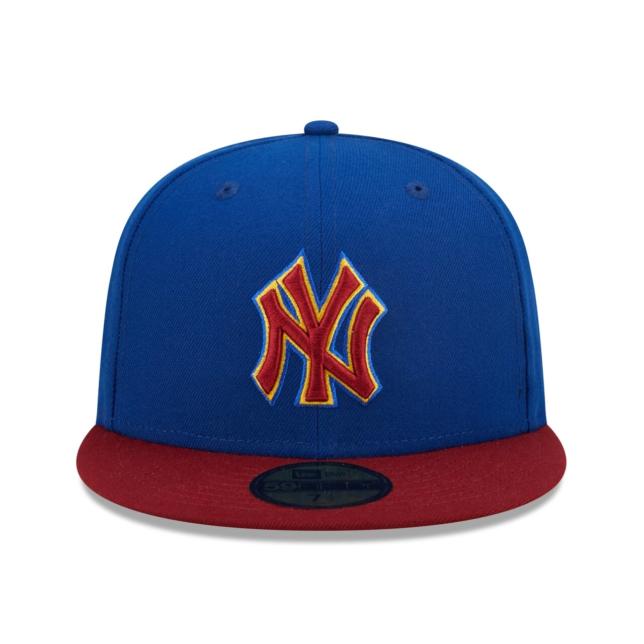 Men's New York Yankees New Era Royal/Red Logo Primary Jewel Gold Undervisor 59FIFTY Fitted Hat 2 Men's New York Yankees New Era Royal/Red Logo Primary Jewel Gold Undervisor 59FIFTY Fitted Hat - Image 2