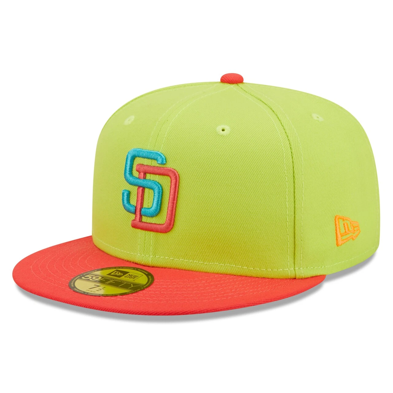 Men's San Diego Padres New Era Green/Red 1992 MLB All-Star Game Cyber Highlighter 59FIFTY Fitted Hat 3 Men's San Diego Padres New Era Green/Red 1992 MLB All-Star Game Cyber Highlighter 59FIFTY Fitted Hat - Image 3