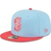 Men's Seattle Mariners New Era Light Blue/Red Spring Color Two-Tone 59FIFTY Fitted Hat