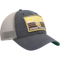 Men's San Diego Padres '47 Charcoal/Tan Four Stroke Clean Up Trucker Snapback Hat -Hat Shop tan san diego padres four stroke clean up trucker snapback hat ss5 p 4935179pv 3u v5uhsrxpvkuls2l81p6tv rhbyehys575mjvzt274o
