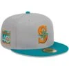 Men's Seattle Mariners New Era Gray/Teal 59FIFTY Fitted Hat
