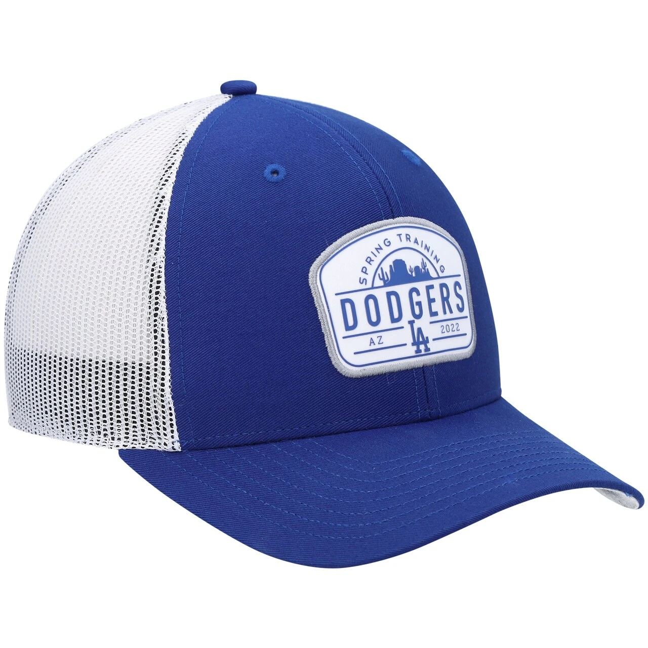 Men's Los Angeles Dodgers '47 Royal/White 2022 Spring Training Panorama Trucker Snapback Hat 3 Men's Los Angeles Dodgers '47 Royal/White 2022 Spring Training Panorama Trucker Snapback Hat - Image 3