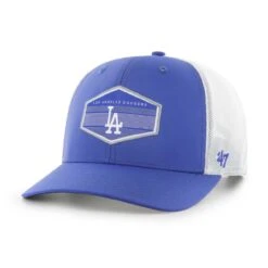 Men's Los Angeles Dodgers '47 Royal/White Burgess Trucker Snapback Hat