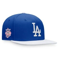 Men's Los Angeles Dodgers Fanatics Branded Royal/White Fundamental Two-Tone Snapback Hat