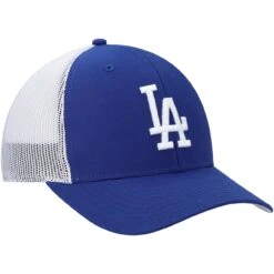 Men's '47 Royal/White Los Angeles Dodgers Primary Logo Trucker Snapback Hat -Hat Shop white los angeles dodgers primary logo trucker snapback hat pi4267000 altimages ff 4267870 fda234148210bf5f66eaalt3 full