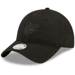 Women's Baltimore Orioles New Era Black On Black Core Classic II 9TWENTY Adjustable Hat