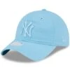 Women's New York Yankees New Era Light Blue Doscientos Core Classic 9TWENTY Adjustable Hat