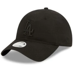Women's Los Angeles Dodgers New Era Black On Black Core Classic II 9TWENTY Adjustable Hat