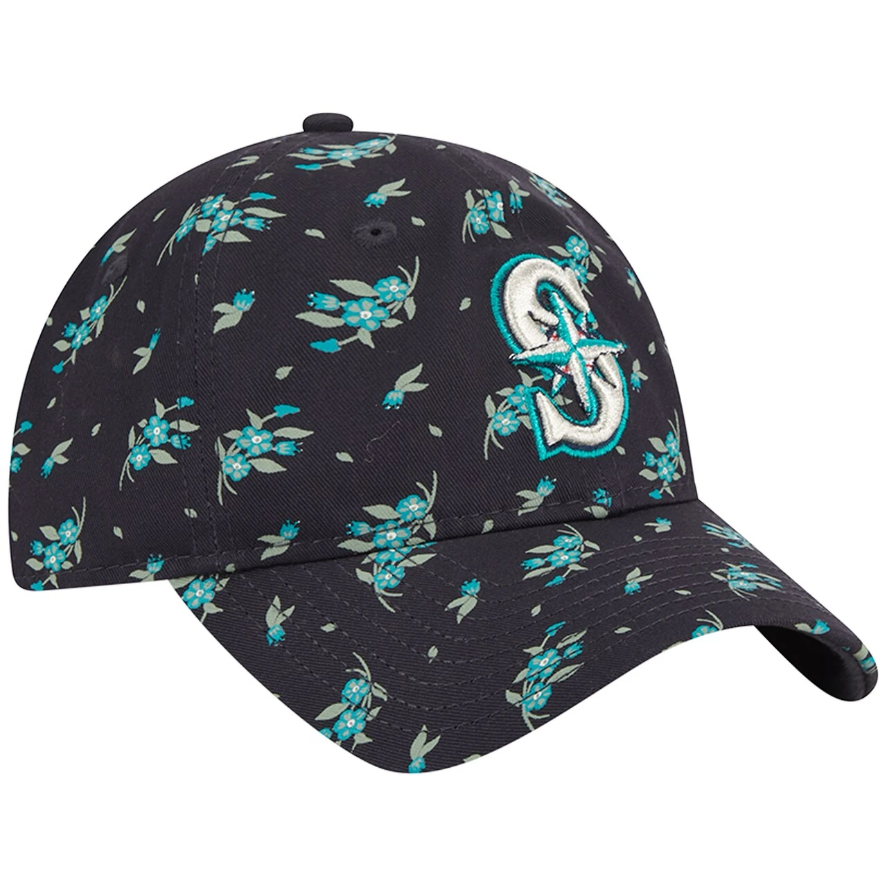 Women's Seattle Mariners New Era Navy Bloom 9TWENTY Adjustable Hat 3 Women's Seattle Mariners New Era Navy Bloom 9TWENTY Adjustable Hat - Image 3