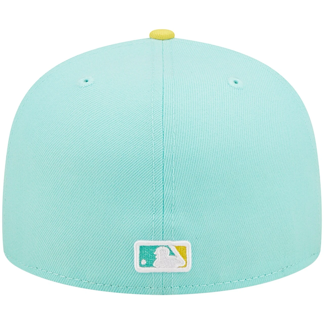 Men's Los Angeles Dodgers New Era Turquoise/Yellow Spring Color Pack Two-Tone 59FIFTY Fitted Hat - Image 4