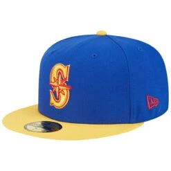 Men's Seattle Mariners New Era Royal/Yellow Empire 59FIFTY Fitted Hat -Hat Shop yellow seattle mariners empire 59fifty fitted hat ss5 p 200006654pv 3u enid1boe5dqkidonrkz7v 6gcrg3hgdfreiwf8abhc