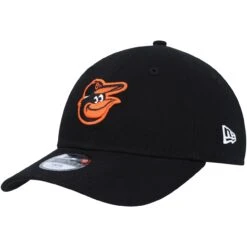 Youth Baltimore Orioles New Era Black Core Classic 9TWENTY Adjustable Hat