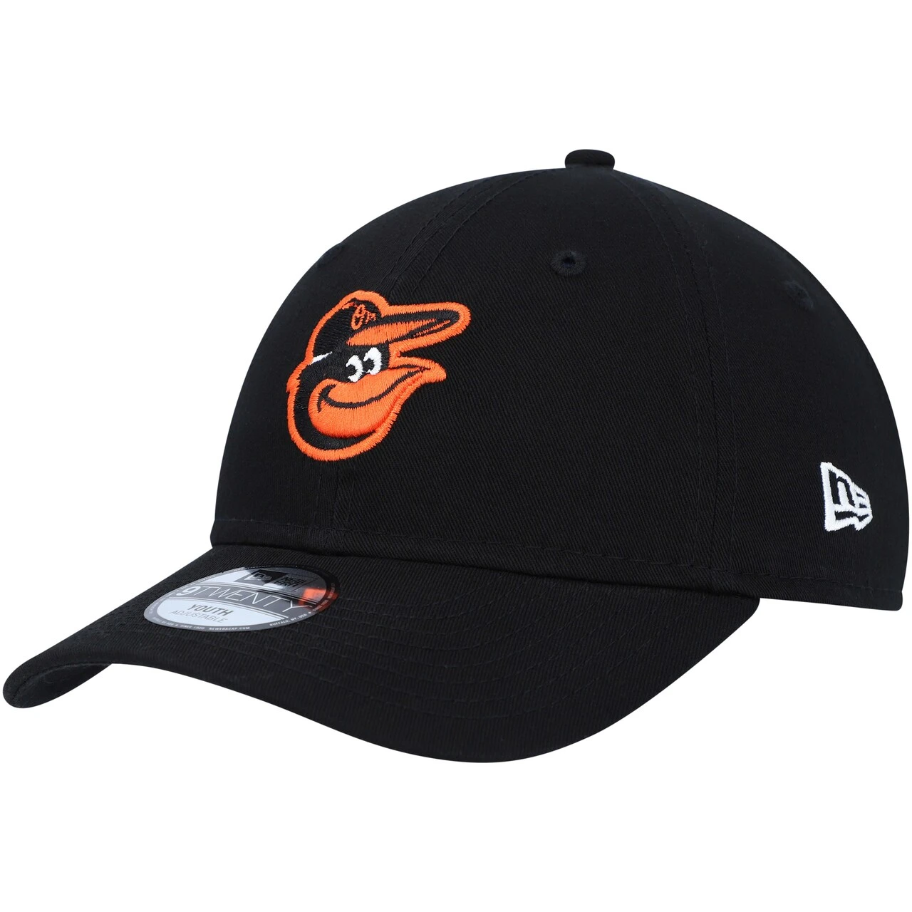 Youth Baltimore Orioles New Era Black Core Classic 9TWENTY Adjustable Hat 1 Youth Baltimore Orioles New Era Black Core Classic 9TWENTY Adjustable Hat