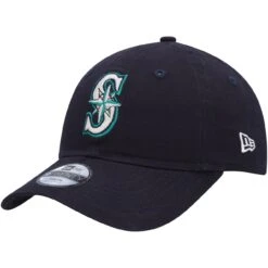 Youth Seattle Mariners New Era Navy Core Classic 9TWENTY Adjustable Hat